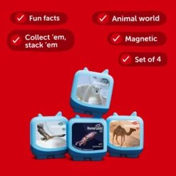 TONIES Pocket Tonie Animal World: Wild Survivors Audio Clever Pocket Tonie Set(Pocket Tonie Animal World Wild Survivors Audio Clever Pocket Tonie Set 1) -Tonies 63546038157699