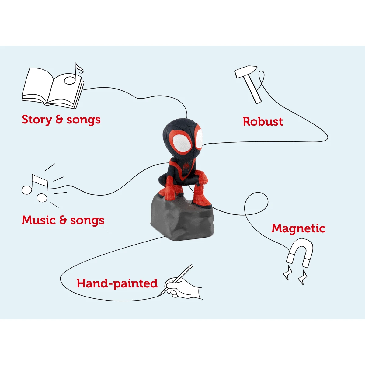Tonies Tonies Spidey & His Amazing Friends - Spin (Miles Morales) 7 Tonies Tonies Spidey & His Amazing Friends - Spin (Miles Morales) - Image 5